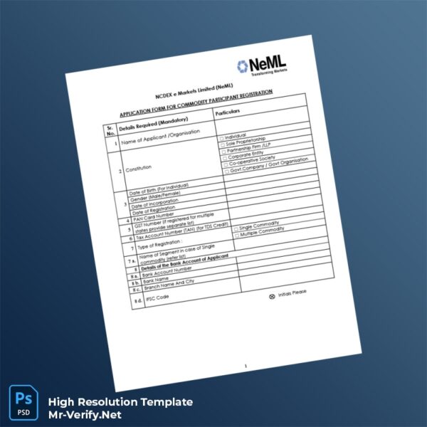 India%20NCDEX%20e%20Markets%20Limited%20Commodity%20Participant%20Registration%20Form%20Template%20in%20Word%20and%20PDF%20formats Editable India NCDEX e Markets Limited Commodity Participant Registration Form Word and Pdf Template Preview - Mac Doc