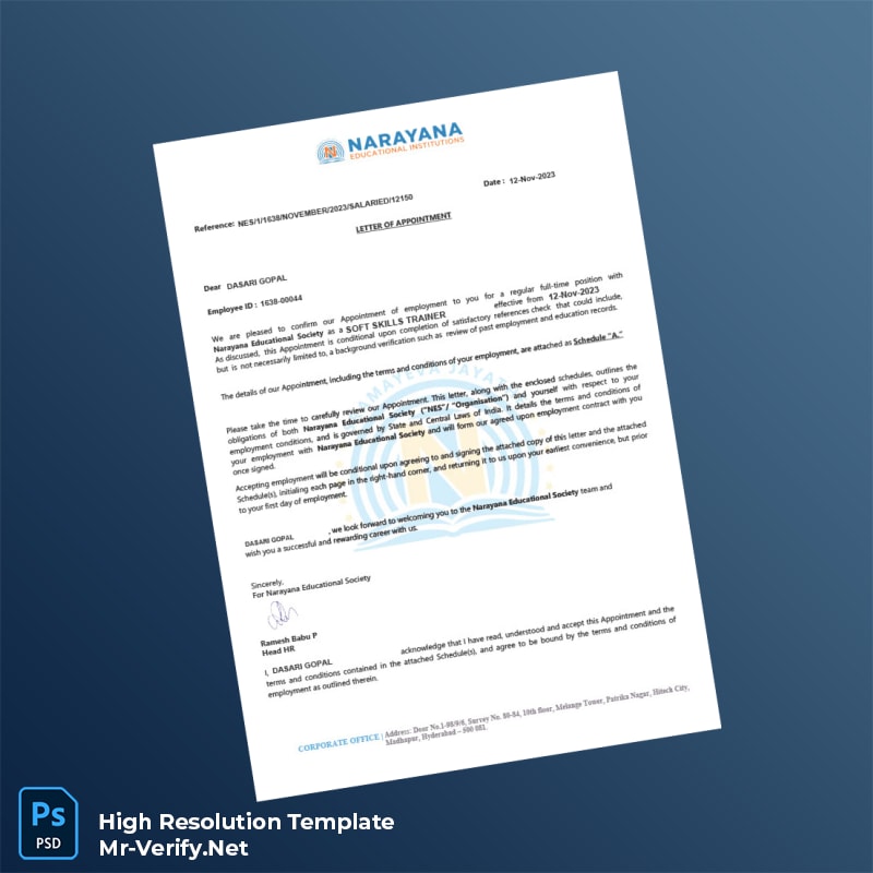 India%20Narayana%20Educational%20Society%20Employment%20Verification%20Letter%20Template%20in%20Word%20and%20PDF%20formats Editable India Narayana Educational Society Employment Verification Letter Word and Pdf Template Preview - Mac Doc