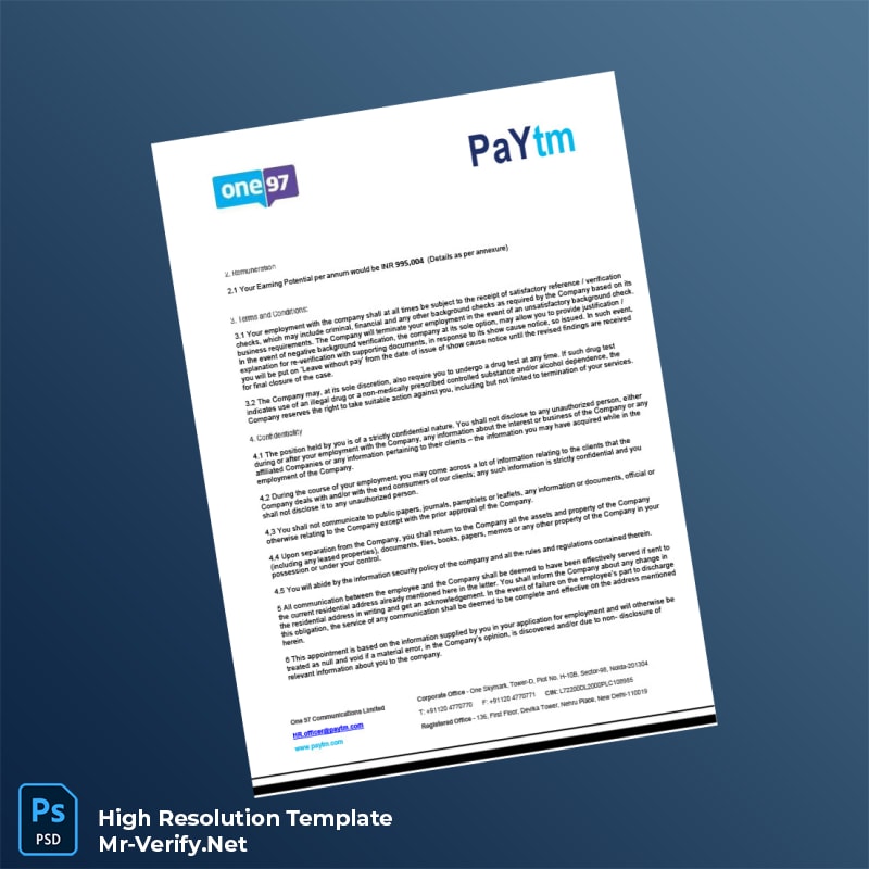 India%20One97%20Communications%20Ltd%20Employment%20Verification%20Letter%20Template%20in%20Word%20and%20PDF%20formats-page2 Editable India One97 Communications Ltd Employment Verification Letter Template in Word and PDF formats page 2 Preview - Mac Doc