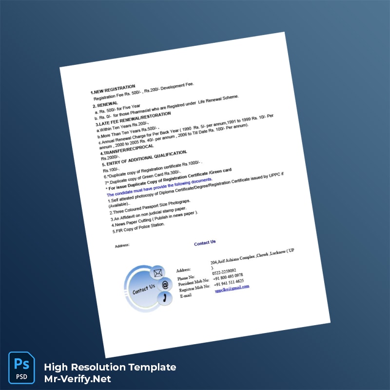 India%20Pharmacy%20Registration%20Certificate%20Template%20in%20Word%20and%20PDF%20formats-page2 Editable India Pharmacy Registration Certificate Template in Word and PDF formats page 2 Preview - Mac Doc