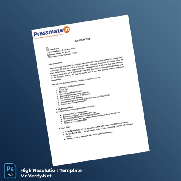 India%20Pressmate%20Dotin%20Care%20Pvt%20Ltd%20Joining%20Letter%20Template%20in%20Word%20and%20PDF%20formats Editable India Pressmate Dotin Care Pvt Ltd Joining Letter Word and Pdf Template Preview - Mac Doc
