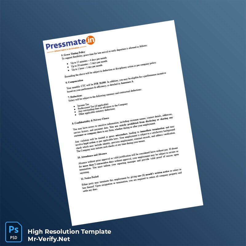 India%20Pressmate%20Dotin%20Care%20Pvt%20Ltd%20Joining%20Letter%20Template%20in%20Word%20and%20PDF%20formats-page2 Editable India Pressmate Dotin Care Pvt Ltd Joining Letter Template in Word and PDF formats page 2 Preview - Mac Doc
