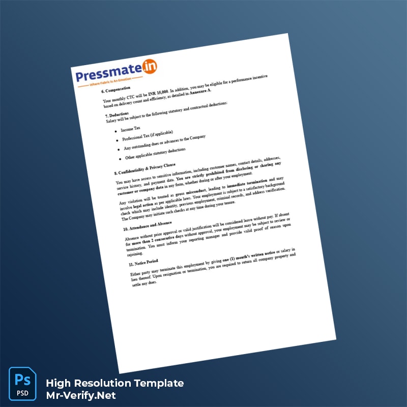 India%20Pressmate%20Employment%20Verification%20Letter%20Template%20in%20Word%20and%20PDF%20formats-page3 Editable India Pressmate Employment Verification Letter Template in Word and PDF formats page 3 Preview - Mac Doc