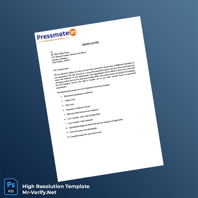 India%20Pressmate%20Employment%20Verification%20Letter%20Template%20in%20Word%20and%20PDF%20formats Editable India Pressmate Employment Verification Letter Word and Pdf Template Preview - Mac Doc