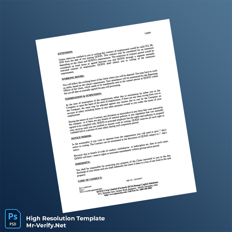 India%20Quess%20Corp%20Employment%20Verification%20Letter%20Template%20in%20Word%20and%20PDF%20formats-page2 Editable India Quess Corp Employment Verification Letter Template in Word and PDF formats page 2 Preview - Mac Doc