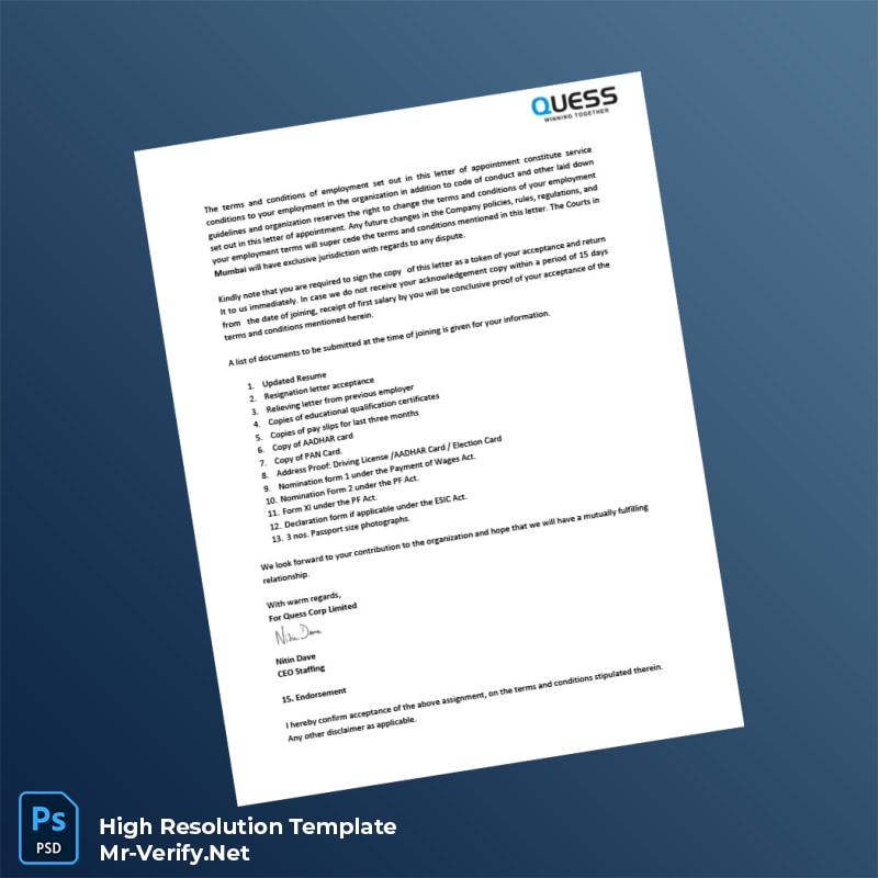 India%20Quess%20Corp%20Limited%20Salary%20Certificate%20Template%20in%20Word%20and%20PDF%20formats-page5 Editable India Quess Corp Limited Salary Certificate Template in Word and PDF formats page 5 Preview - Mac Doc