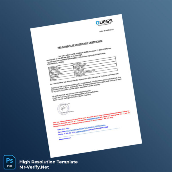 India%20Quess%20General%20Staffing%20Employment%20Certificate%20Template%20in%20Word%20and%20PDF%20formats Editable India Quess General Staffing Employment Certificate Word and Pdf Template Preview - Mac Doc