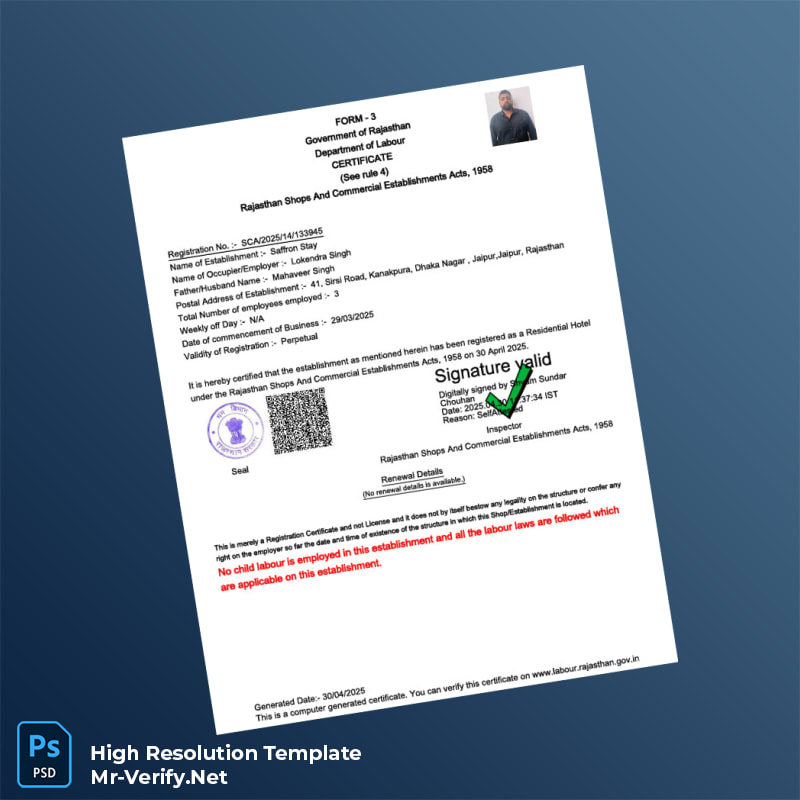 India%20Rajasthan%20Shops%20and%20Commercial%20Establishments%20Act%20Registration%20Certificate%20Template%20in%20Word%20and%20PDF%20formats Editable India Rajasthan Shops and Commercial Establishments Act Registration Certificate Word and Pdf Template Preview - Mac Doc