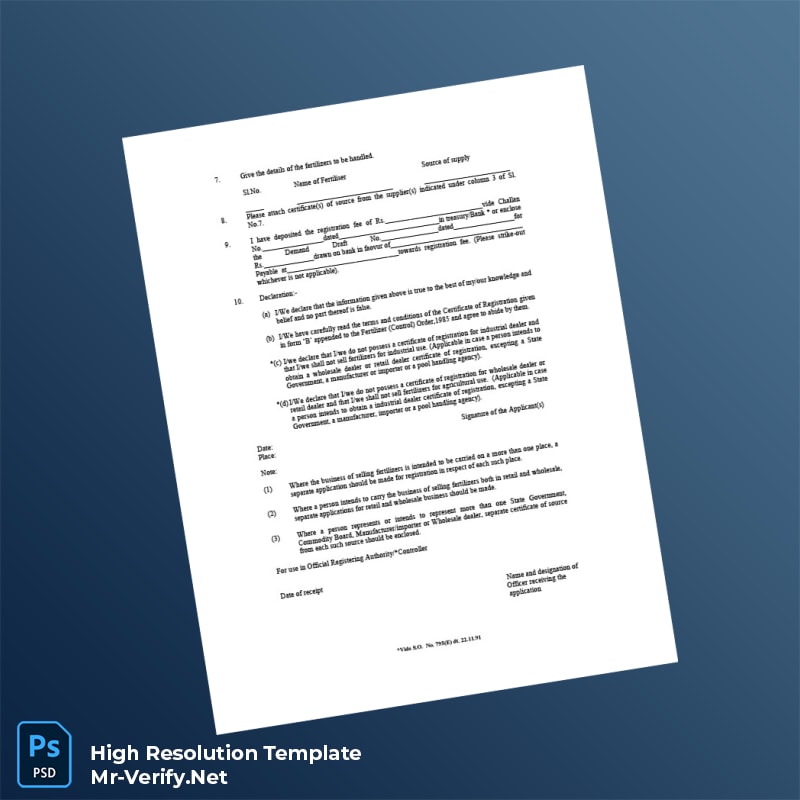 India%20Registering%20Authority%20Dealer%20s%20Certificate%20of%20Registration%20Template%20in%20Word%20and%20PDF%20formats-page2 Editable India Registering Authority Dealer s Certificate of Registration Template in Word and PDF formats page 2 Preview - Mac Doc