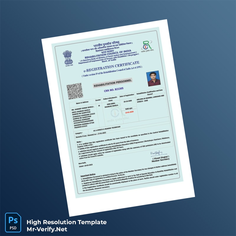 India%20Rehabilitation%20Council%20e-Registration%20Certificate%20Template%20in%20Word%20and%20PDF%20formats Editable India Rehabilitation Council e-Registration Certificate Word and Pdf Template Preview - Mac Doc