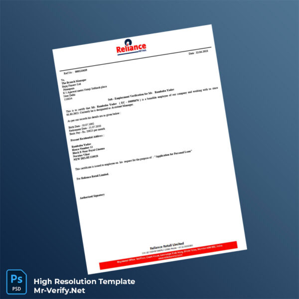 India%20Reliance%20Retail%20Limited%20Employment%20Verification%20Letter%20Template%20in%20Word%20and%20PDF%20formats Editable India Reliance Retail Limited Employment Verification Letter Word and Pdf Template Preview - Mac Doc