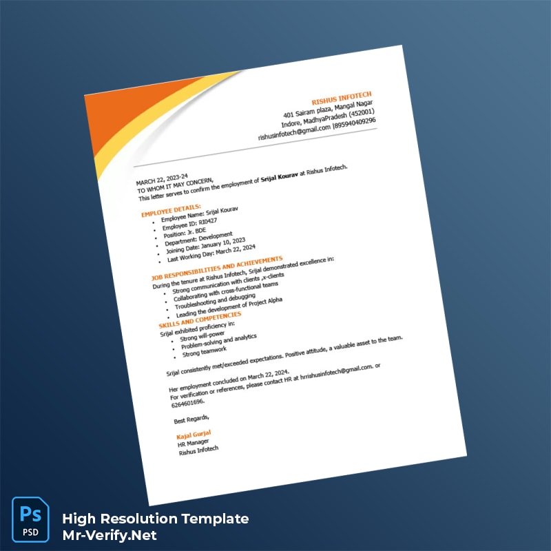 India%20Rishus%20Infotech%20Employment%20Certificate%20Template%20in%20Word%20and%20PDF%20formats Editable India Rishus Infotech Employment Certificate Word and Pdf Template Preview - Mac Doc