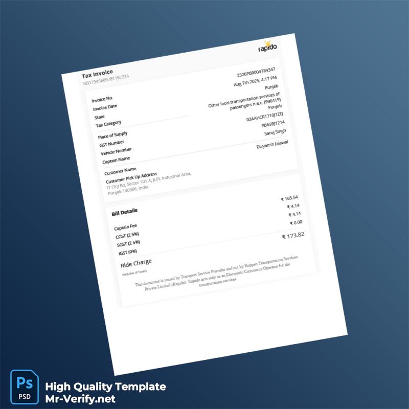 India Roppen Transportation Services Invoice Template in Word and PDF formats page 2 India Roppen Transportation Services Invoice Template in Word and PDF formats page 2