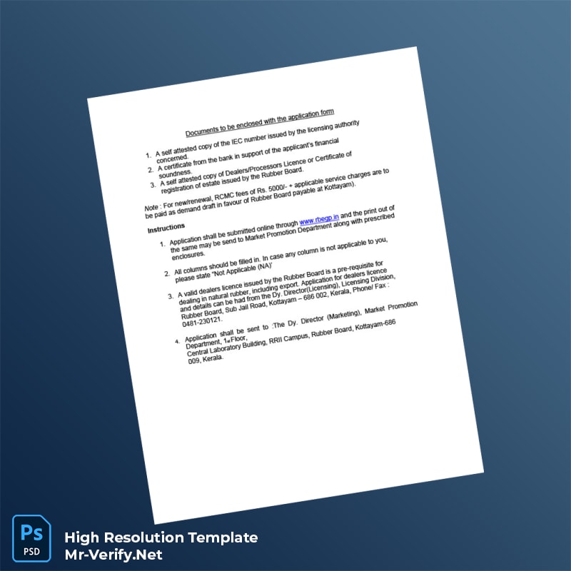 India%20Rubber%20Board%20RCMC%20Registration%20Certificate%20Template%20in%20Word%20and%20PDF%20formats-page4 Editable India Rubber Board RCMC Registration Certificate Template in Word and PDF formats page 4 Preview - Mac Doc