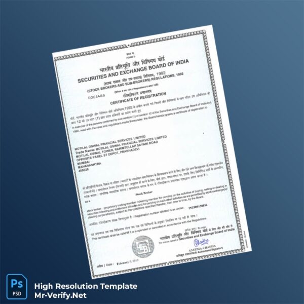 India%20Securities%20and%20Exchange%20Board%20of%20India%20Registration%20Certificate%20Template%20in%20Word%20and%20PDF%20formats Editable India Securities and Exchange Board of India Registration Certificate Word and Pdf Template Preview