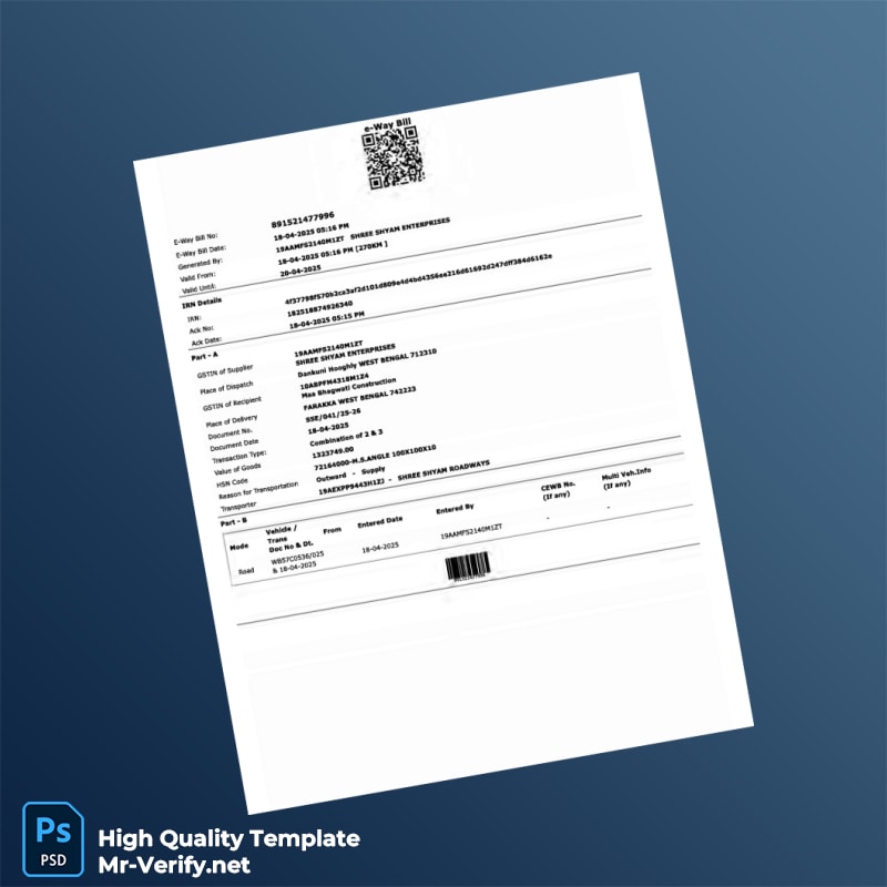 India Shree Shyam Enterprises Tax Invoice Template in Word and PDF formats page 5 India Shree Shyam Enterprises Tax Invoice Template in Word and PDF formats page 5