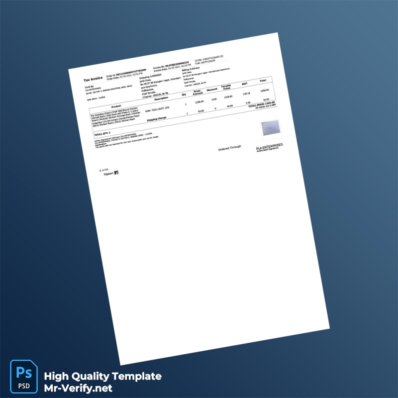 India Tech-Connect Retail Private Limited Tax Invoice Template in Word and PDF formats page 4 India Tech-Connect Retail Private Limited Tax Invoice Template in Word and PDF formats page 4