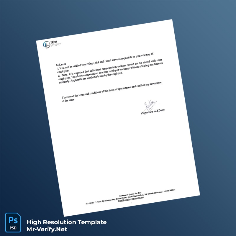 India%20Tech%20System%20Pvt%20Ltd%20Employment%20Verification%20Letter%20Template%20in%20Word%20and%20PDF%20formats-page5 Editable India Tech System Pvt Ltd Employment Verification Letter Template in Word and PDF formats page 5 Preview - Mac Doc