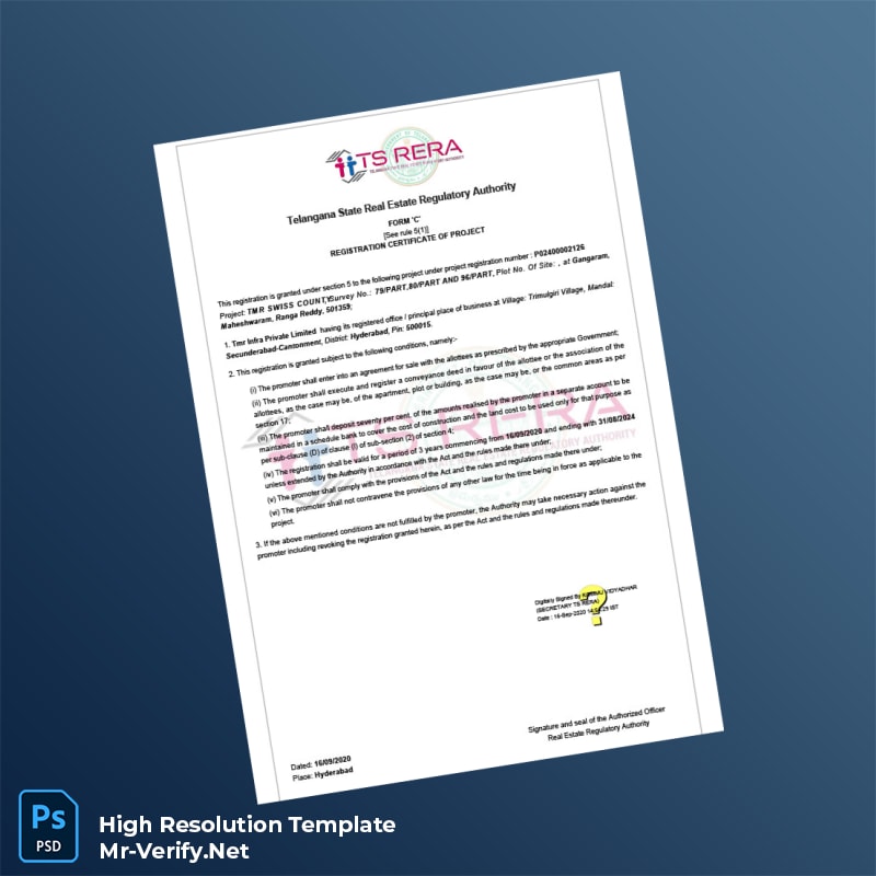 India%20Telangana%20State%20Real%20Estate%20Regulatory%20Authority%20Registration%20Certificate%20Template%20in%20Word%20and%20PDF%20formats Editable India Telangana State Real Estate Regulatory Authority Registration Certificate Word and Pdf Template Preview - Mac Doc