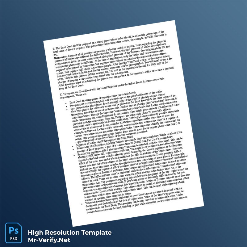 India%20Trust%20Authority%20Registration%20Certificate%20Template%20in%20Word%20and%20PDF%20formats-page3 Editable India Trust Authority Registration Certificate Template in Word and PDF formats page 3 Preview - Mac Doc