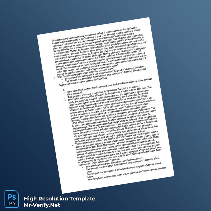 India%20Trust%20Authority%20Registration%20Certificate%20Template%20in%20Word%20and%20PDF%20formats-page4 Editable India Trust Authority Registration Certificate Template in Word and PDF formats page 4 Preview - Mac Doc