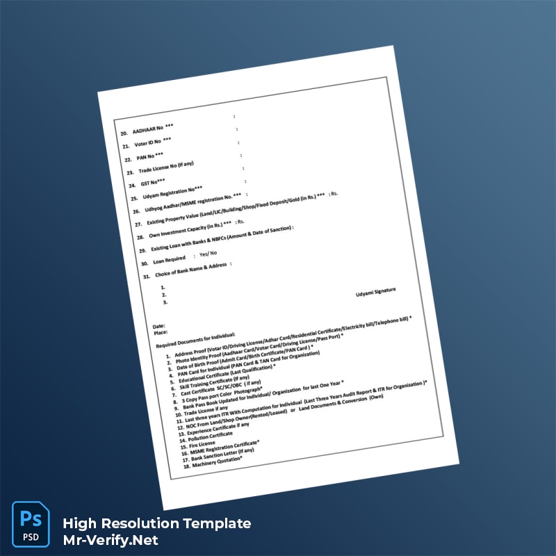 India%20Udyami%20Registration%20Certificate%20Template%20in%20Word%20and%20PDF%20formats-page2 Editable India Udyami Registration Certificate Template in Word and PDF formats page 2 Preview - Mac Doc