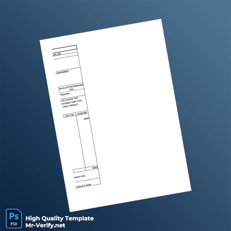 India United Restaurants Company Proforma Invoice Template in Word and PDF formats page 6 India United Restaurants Company Proforma Invoice Template in Word and PDF formats page 6