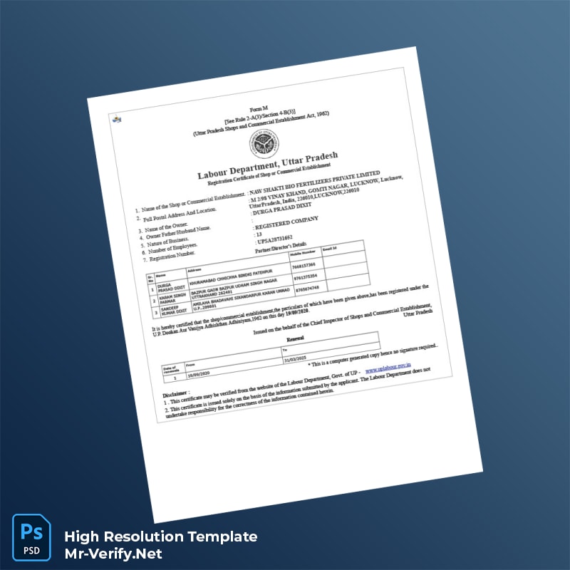 India%20Uttar%20Pradesh%20Shops%20and%20Commercial%20Establishment%20Act%20Registration%20Certificate%20Template%20in%20Word%20and%20PDF%20formats Editable India Uttar Pradesh Shops and Commercial Establishment Act Registration Certificate Word and Pdf Template Preview - Mac Doc