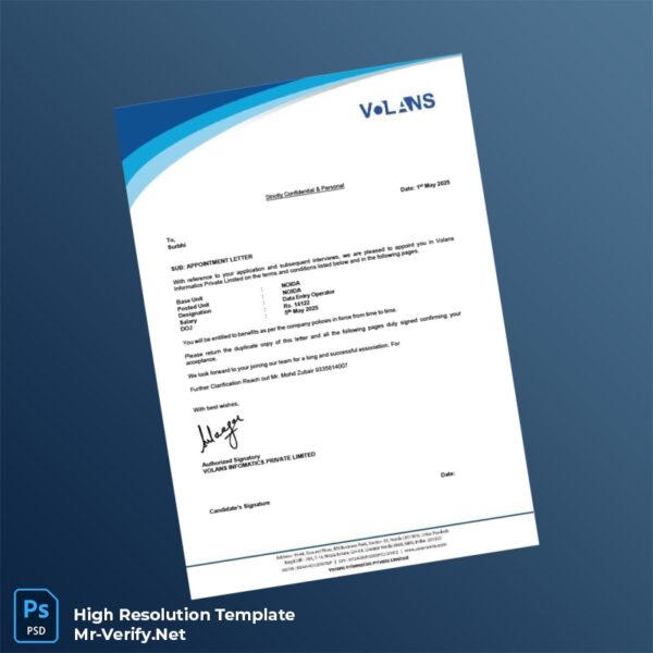 India%20Volans%20Informatics%20Private%20Limited%20Employment%20Verification%20Letter%20Template%20in%20Word%20and%20PDF%20formats Editable India Volans Informatics Private Limited Employment Verification Letter Word and Pdf Template Preview - Mac Doc