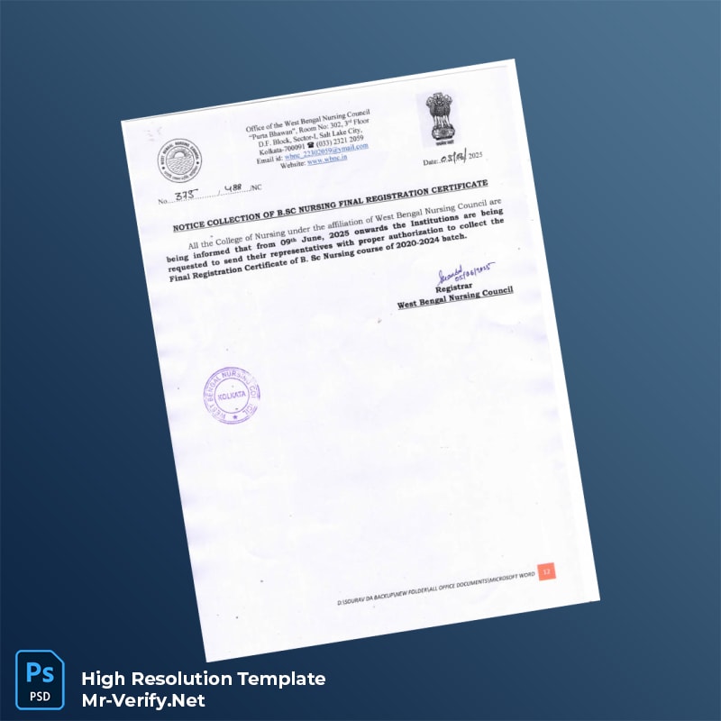 India%20West%20Bengal%20Nursing%20Council%20Editable%20B%20SC%20Nursing%20Final%20Registration%20Certificate%20Template%20in%20Word%20and%20PDF%20formats Editable India West Bengal Nursing Council Editable B SC Nursing Final Registration Certificate Word and Pdf Template Preview - Mac Doc