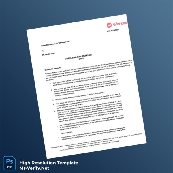 India%20Workex%20Solutions%20Employment%20Verification%20Letter%20Template%20in%20Word%20and%20PDF%20formats Editable India Workex Solutions Employment Verification Letter Word and Pdf Template Preview - Mac Doc