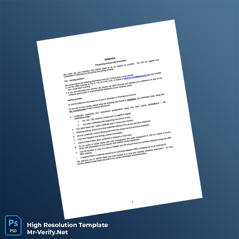 India%20iGATE%20Global%20Solutions%20Limited%20Employment%20Verification%20Letter%20Template%20in%20Word%20and%20PDF%20formats-page5 Editable India iGATE Global Solutions Limited Employment Verification Letter Template in Word and PDF formats page 5 Preview - Mac Doc