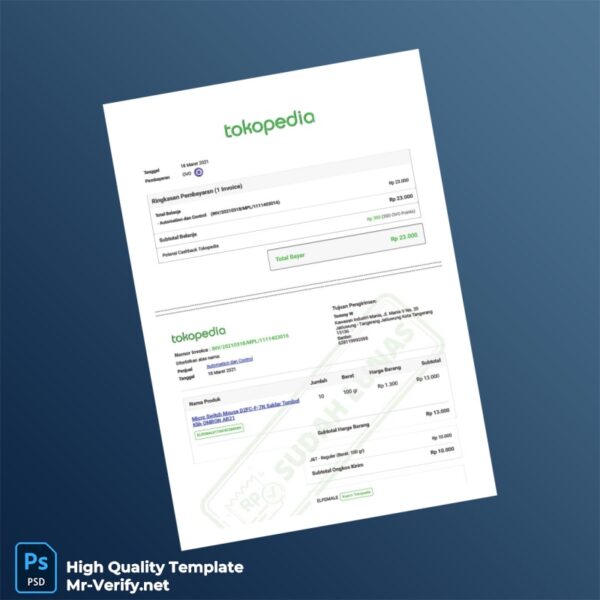 Indonesia Automation dan Control Invoice Template in Word and PDF formats Indonesia Automation dan Control Invoice Template in Word and PDF formats
