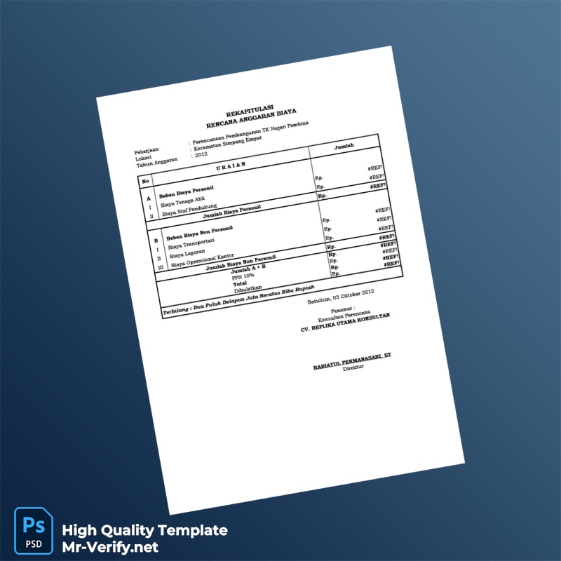 Indonesia CV Kurnia Jaya Konsultan Invoice Template in Word and PDF formats page 7 Indonesia CV Kurnia Jaya Konsultan Invoice Template in Word and PDF formats page 7