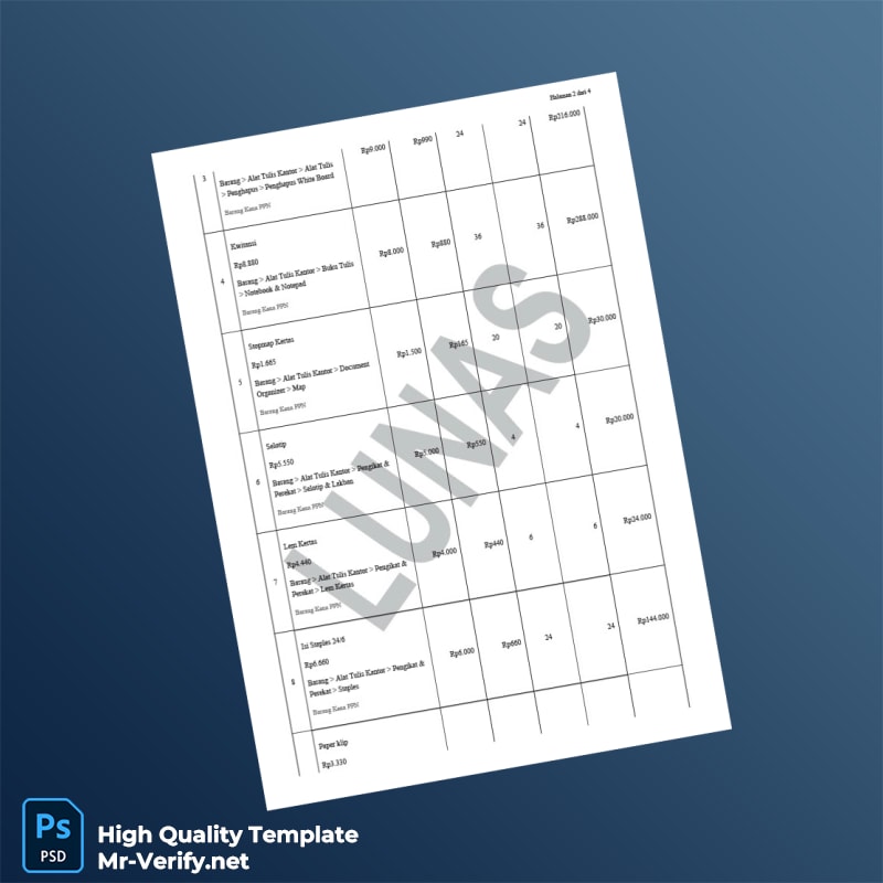 Indonesia PT Global Digital Niaga Tbk Invoice Template in Word and PDF formats page 2 Indonesia PT Global Digital Niaga Tbk Invoice Template in Word and PDF formats page 2