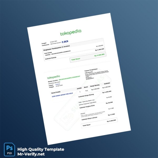 Indonesia hiolshop Invoice Template in Word and PDF formats Indonesia hiolshop Invoice Template in Word and PDF formats