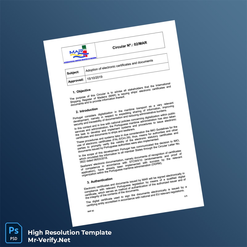 International%20Shipping%20Register%20of%20Madeira%20Registration%20Certificate%20Template%20in%20Word%20and%20PDF%20formats Editable International Shipping Register of Madeira Registration Certificate Word and Pdf Template Preview - Mac Doc