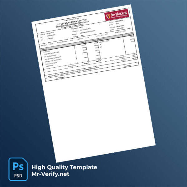 JOYALUKKAS-India-Limited-payslip-word-and-pdf-template-mrverify JOYALUKKAS India Limited payslip word and pdf template