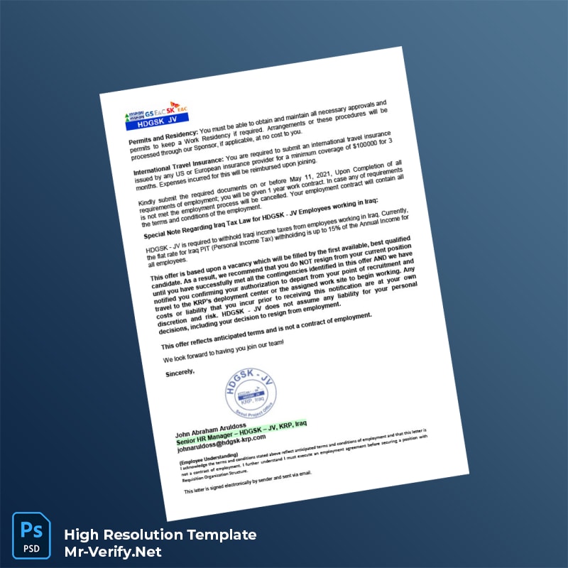 Karbala%20HDGSK-JV%20Employment%20Verification%20Letter%20Template%20in%20Word%20and%20PDF%20formats-page2 Editable Karbala HDGSK-JV Employment Verification Letter Template in Word and PDF formats page 2 Preview - Mac Doc