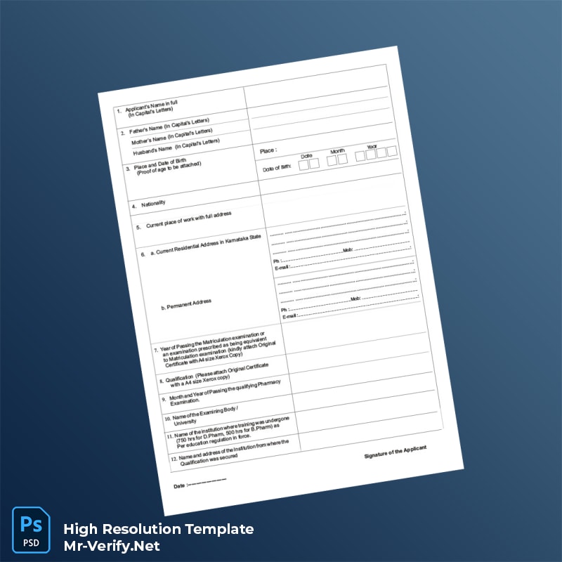 Karnataka%20State%20Pharmacy%20Council%20Registration%20Certificate%20Template%20in%20Word%20and%20PDF%20formats-page3 Editable Karnataka State Pharmacy Council Registration Certificate Template in Word and PDF formats page 3 Preview - Mac Doc
