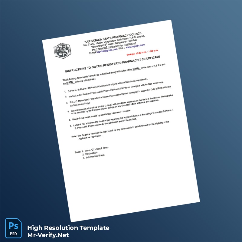 Karnataka%20State%20Pharmacy%20Council%20Registration%20Certificate%20Template%20in%20Word%20and%20PDF%20formats Editable Karnataka State Pharmacy Council Registration Certificate Word and Pdf Template Preview - Mac Doc