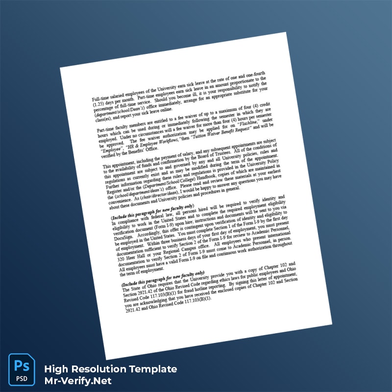 Kent%20State%20University%20Employment%20Verification%20Letter%20Template%20in%20Word%20and%20PDF%20formats-page2 Editable Kent State University Employment Verification Letter Template in Word and PDF formats page 2 Preview - Mac Doc
