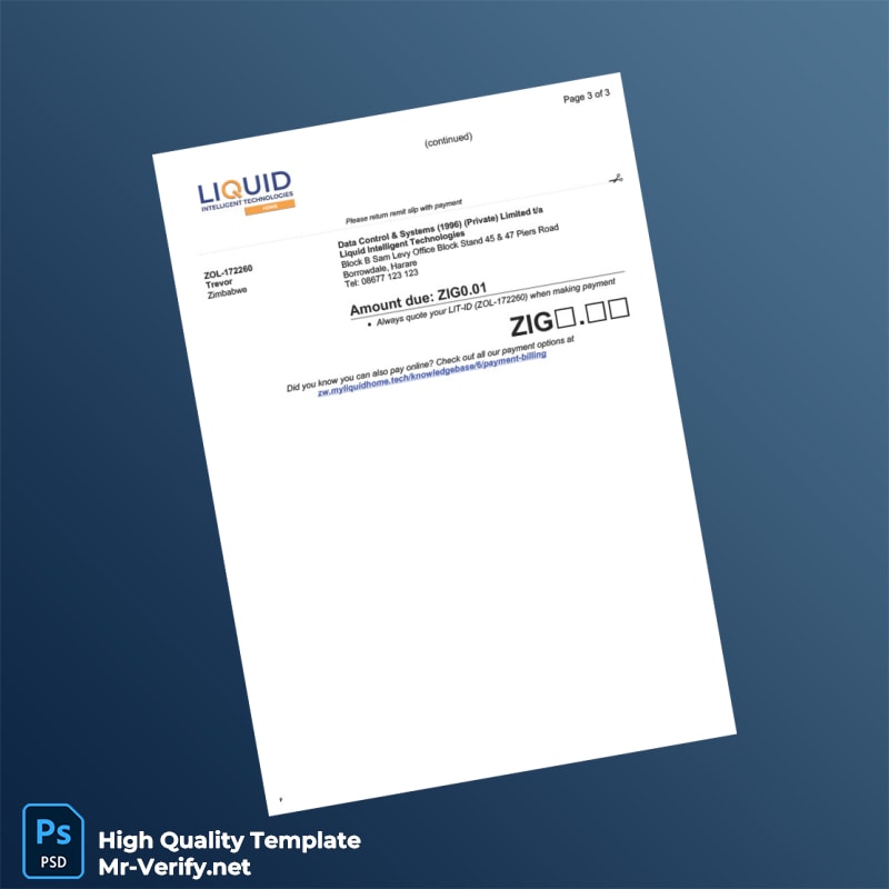 Kenya Liquid Intelligent Technologies Invoice Template in Word and PDF formats page 3 Kenya Liquid Intelligent Technologies Invoice Template in Word and PDF formats page 3