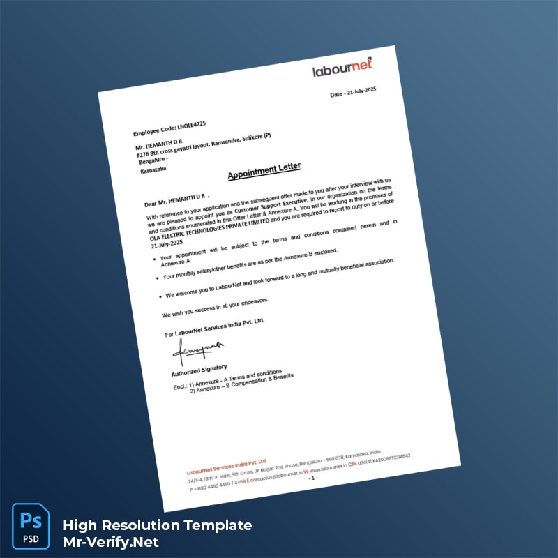 LabourNet%20Services%20India%20Pvt%20Ltd%20Employment%20Verification%20Letter%20Template%20in%20Word%20and%20PDF%20formats Editable LabourNet Services India Pvt Ltd Employment Verification Letter Word and Pdf Template Preview - Mac Doc