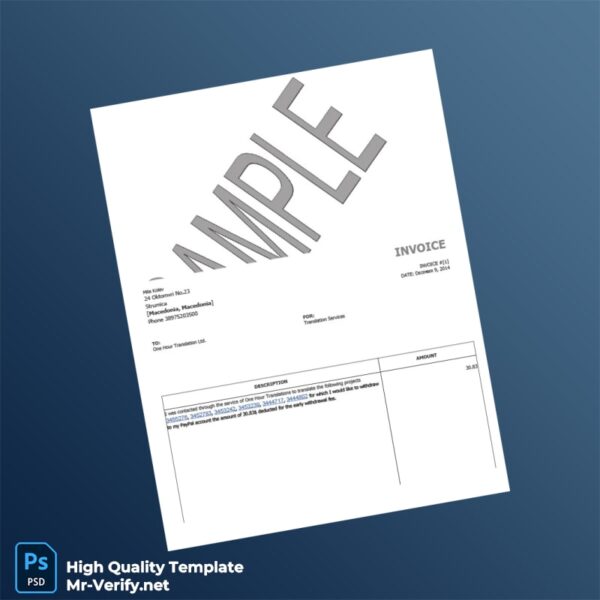 Macedonia Mile Kolev Invoice Template in Word and PDF formats Macedonia Mile Kolev Invoice Template in Word and PDF formats