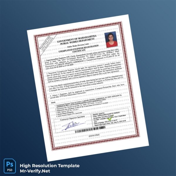 Maharashtra%20Public%20Works%20Department%20Unemployed%20Engineer%20Registration%20Certificate%20Template%20in%20Word%20and%20PDF%20formats Editable Maharashtra Public Works Department Unemployed Engineer Registration Certificate Word and Pdf Template Preview - Mac Doc