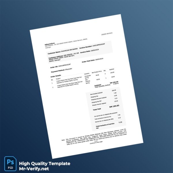 Malaysia EdSportsZone Invoice Template in Word and PDF formats Malaysia EdSportsZone Invoice Template in Word and PDF formats