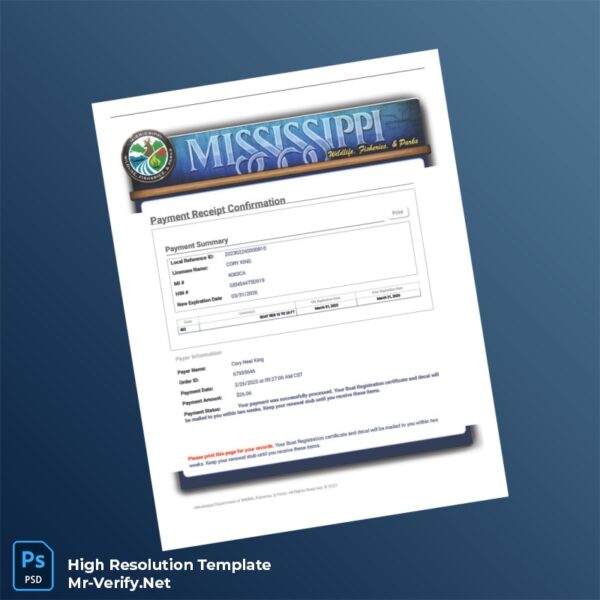 Mississippi%20Department%20of%20Wildlife%20Fisheries%20and%20Parks%20Boat%20Registration%20Confirmation%20Document%20in%20Word%20and%20PDF%20formats Editable Mississippi Department of Wildlife Fisheries and Parks Boat Registration Confirmation Document in Word and PDF formats Preview - Mac Doc