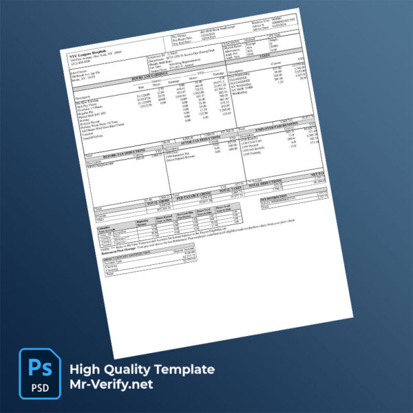 NYU-Langone-Hospitals-pay-stub-word-and-pdf-template-mrverify NYU Langone Hospitals pay stub word and pdf template
