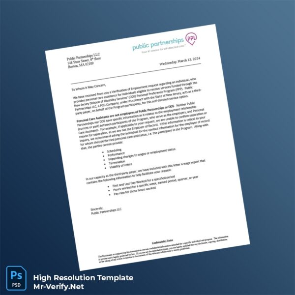 New%20Jersey%20Public%20Partnerships%20LLC%20Employment%20Verification%20Letter%20Template%20in%20Word%20and%20PDF%20formats Editable New Jersey Public Partnerships LLC Employment Verification Letter Word and Pdf Template Preview - Mac Doc